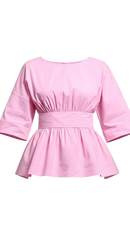 Amira Backless Cotton Top