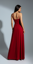 Arwen V-Neck Slit Dress