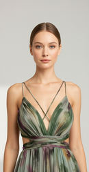 Selina Mesh Print Dress