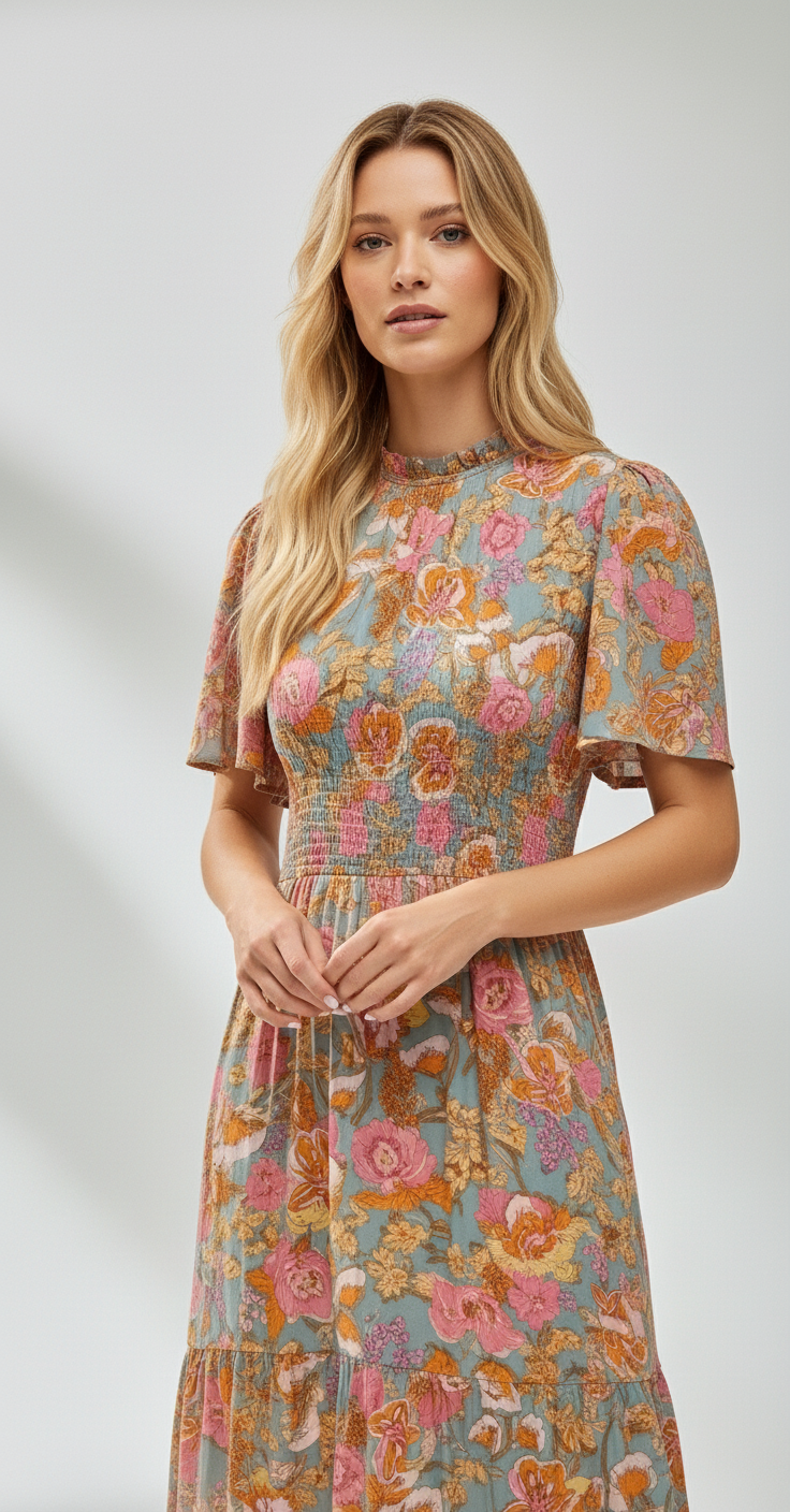 Amélie Floral Maxi Dress