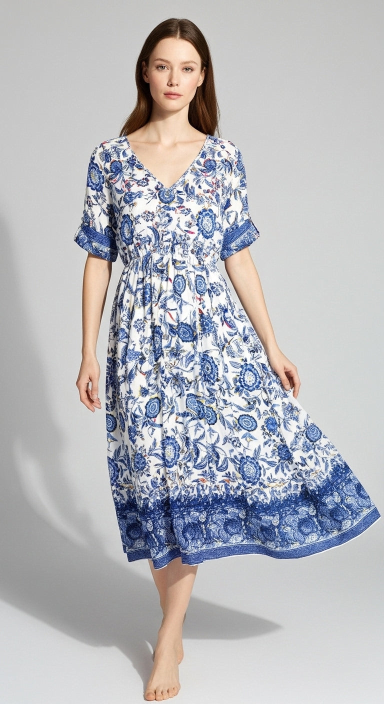 Alina Tie-Dye Maxi Dress