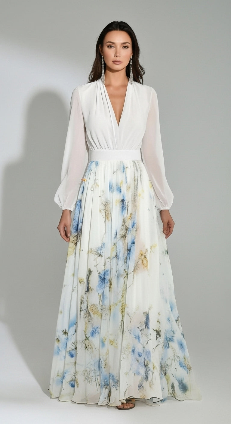 Valentina Printed Maxi Dress