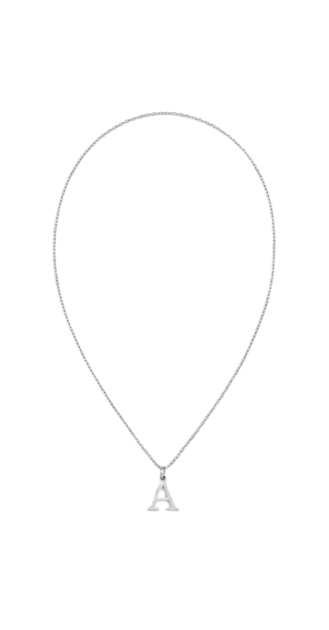 Initial Letter Pendant Necklace