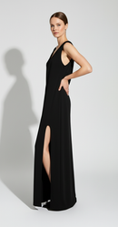 Arwen V-Neck Slit Dress