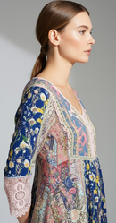 Elodie Retro Lace Dress