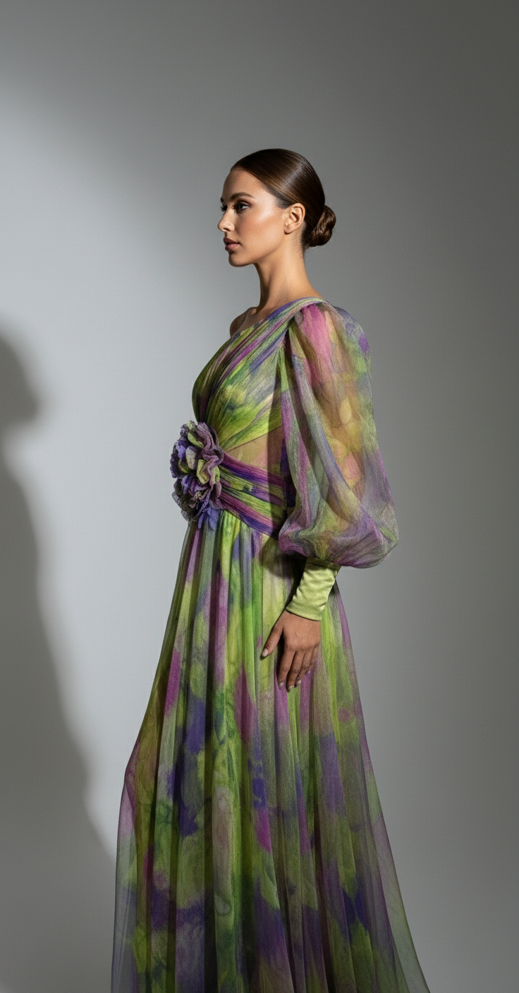 Lyra Off-Shoulder Mesh Dres