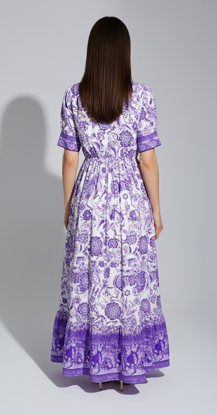 Alina Tie-Dye Maxi Dress