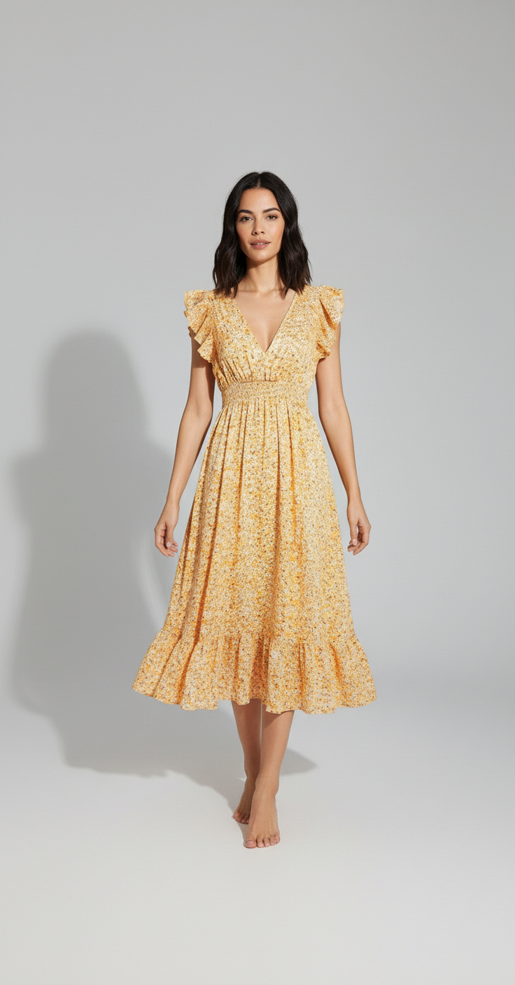 Ivy Irregular Floral Dress