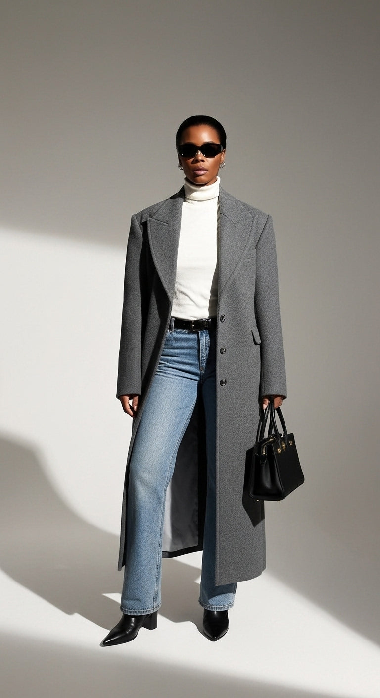 Ava Cinched Wool Coat