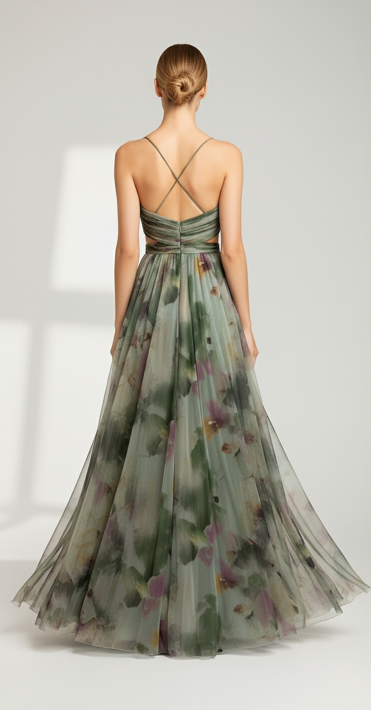 Selina Mesh Print Dress