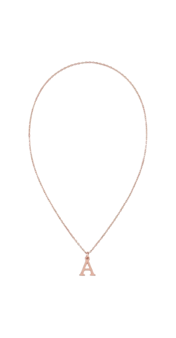 Initial Letter Pendant Necklace