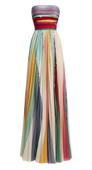 Camila Printed Tube Maxi Dress