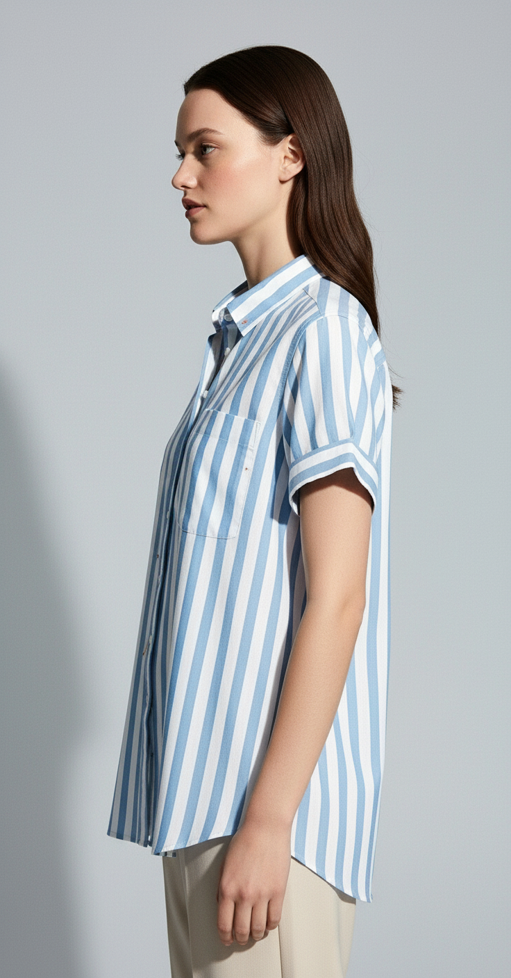 Lina Striped Linen Shirt