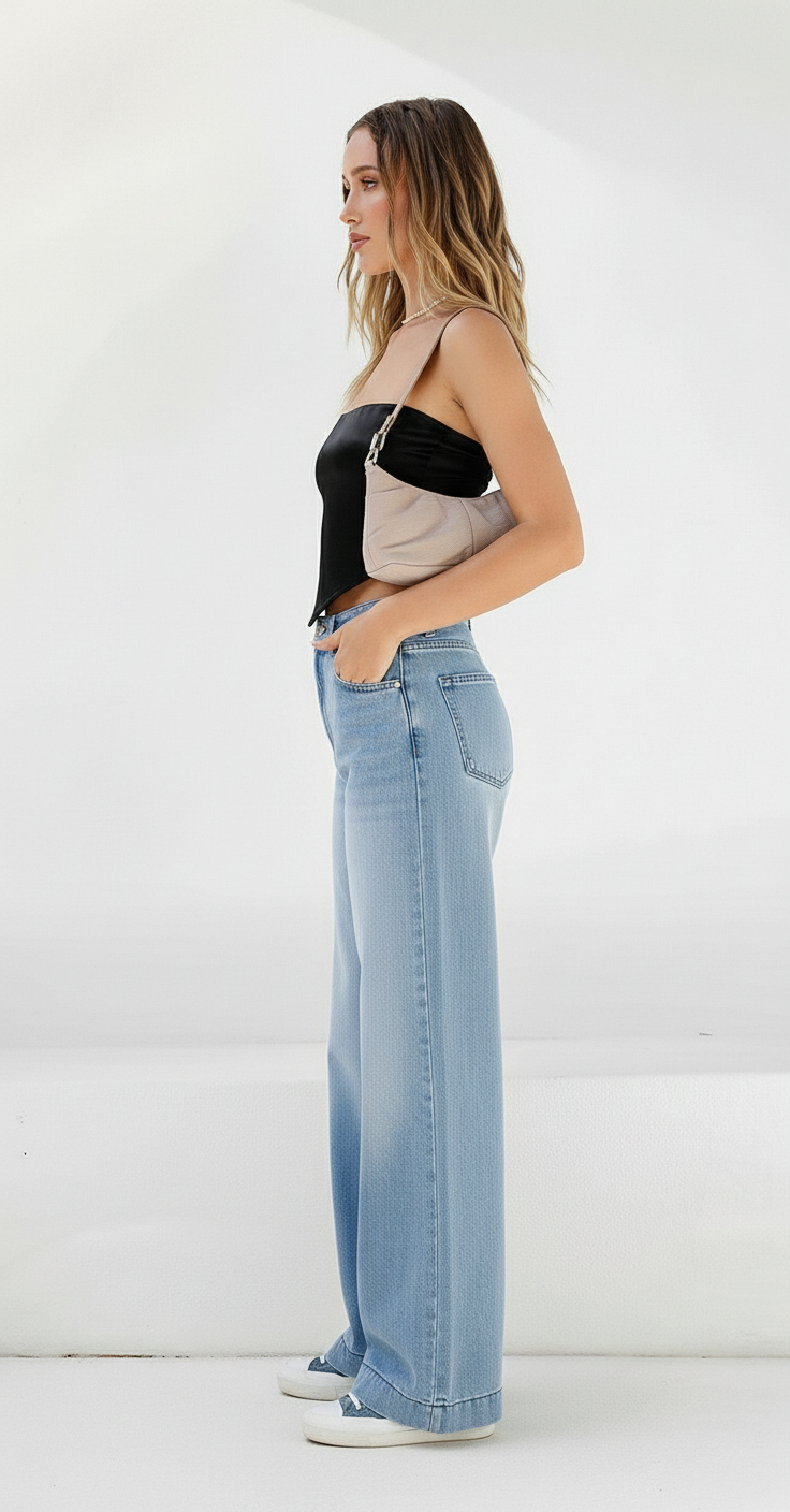 Iris Wide-Leg High-Waist Jeans
