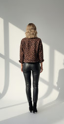 Siena Leopard Denim Jacket