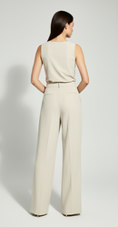 Clara Wide-Leg Suit Pants