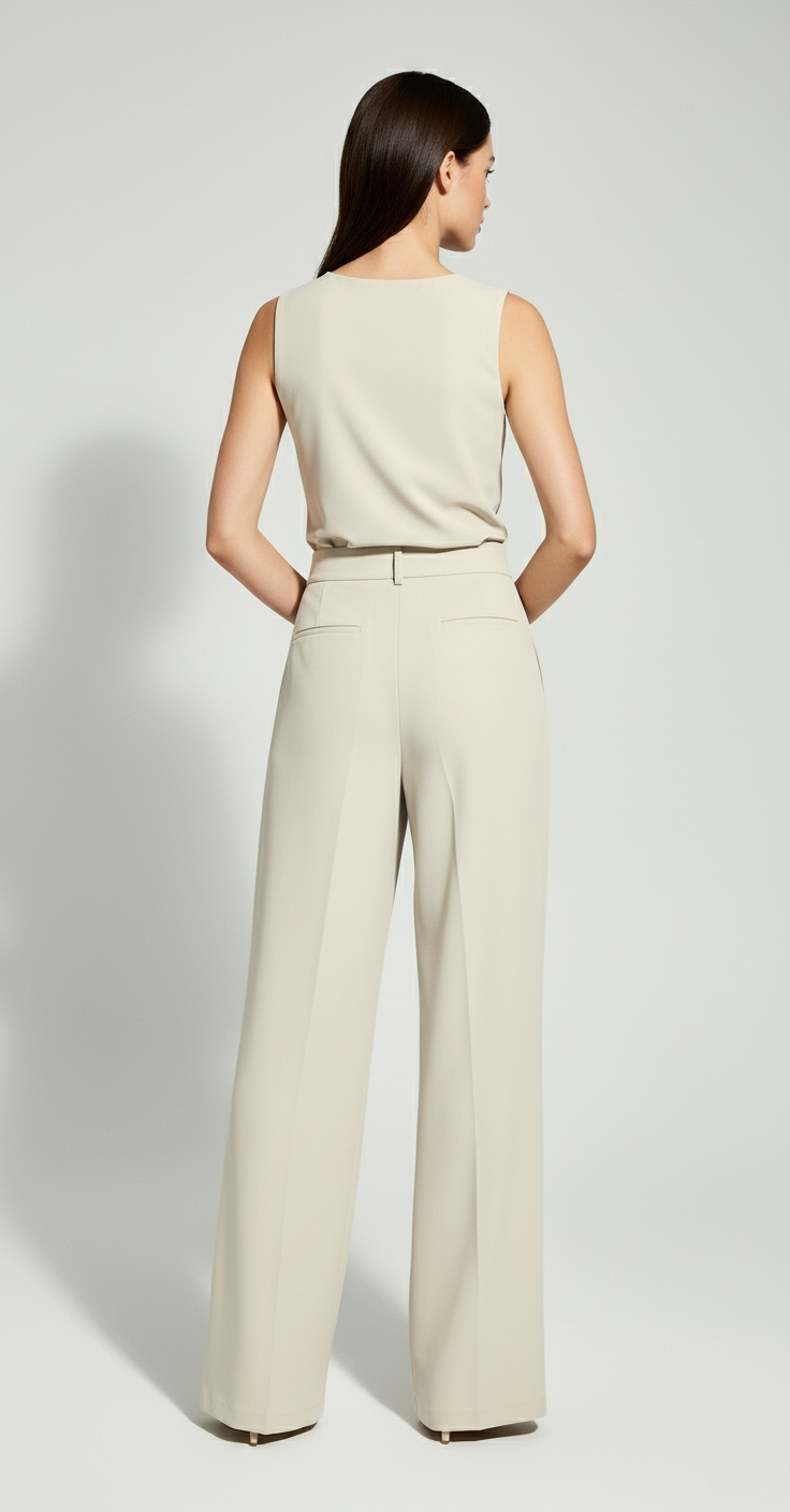 Clara Wide-Leg Suit Pants