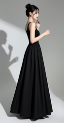 Claire A-Line Black Dress