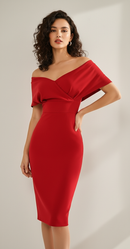 Valeria V-Neck Pencil Dress