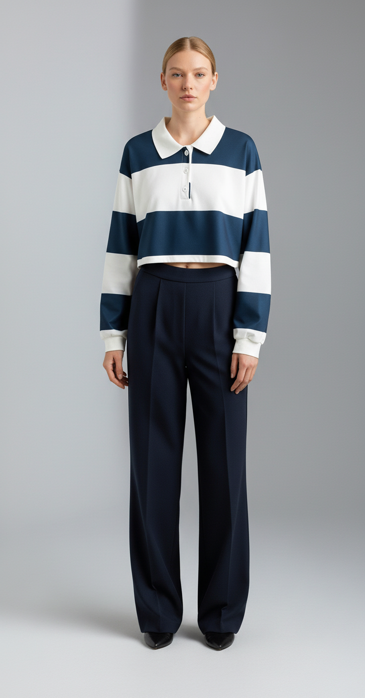 Arielle Rainbow Polo Sweatshirt