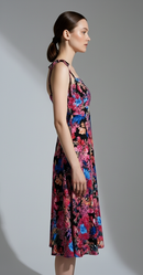 Elisa Printed Button Dress