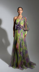 Lyra Off-Shoulder Mesh Dres