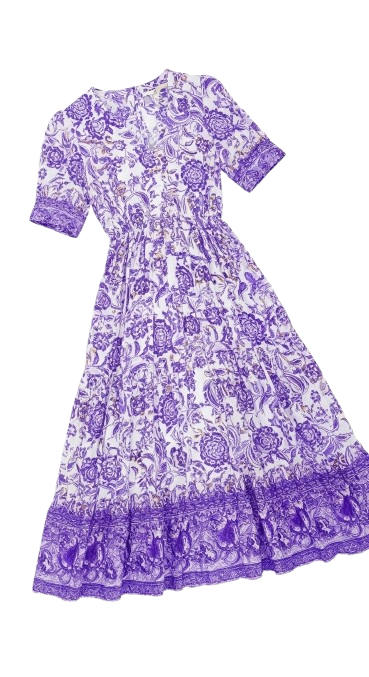 Alina Tie-Dye Maxi Dress