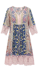 Elodie Retro Lace Dress