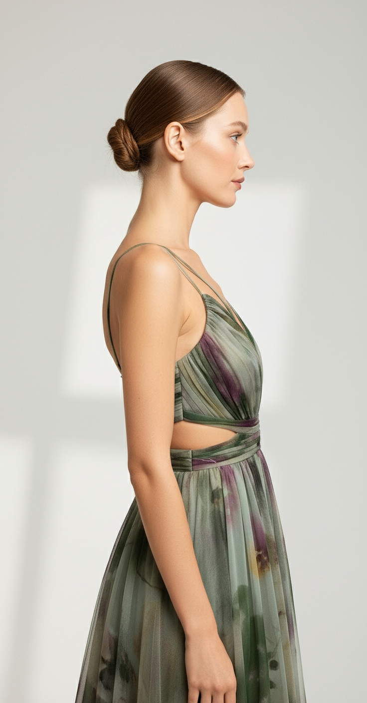Selina Mesh Print Dress