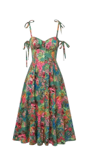 Elisa Printed Button Dress