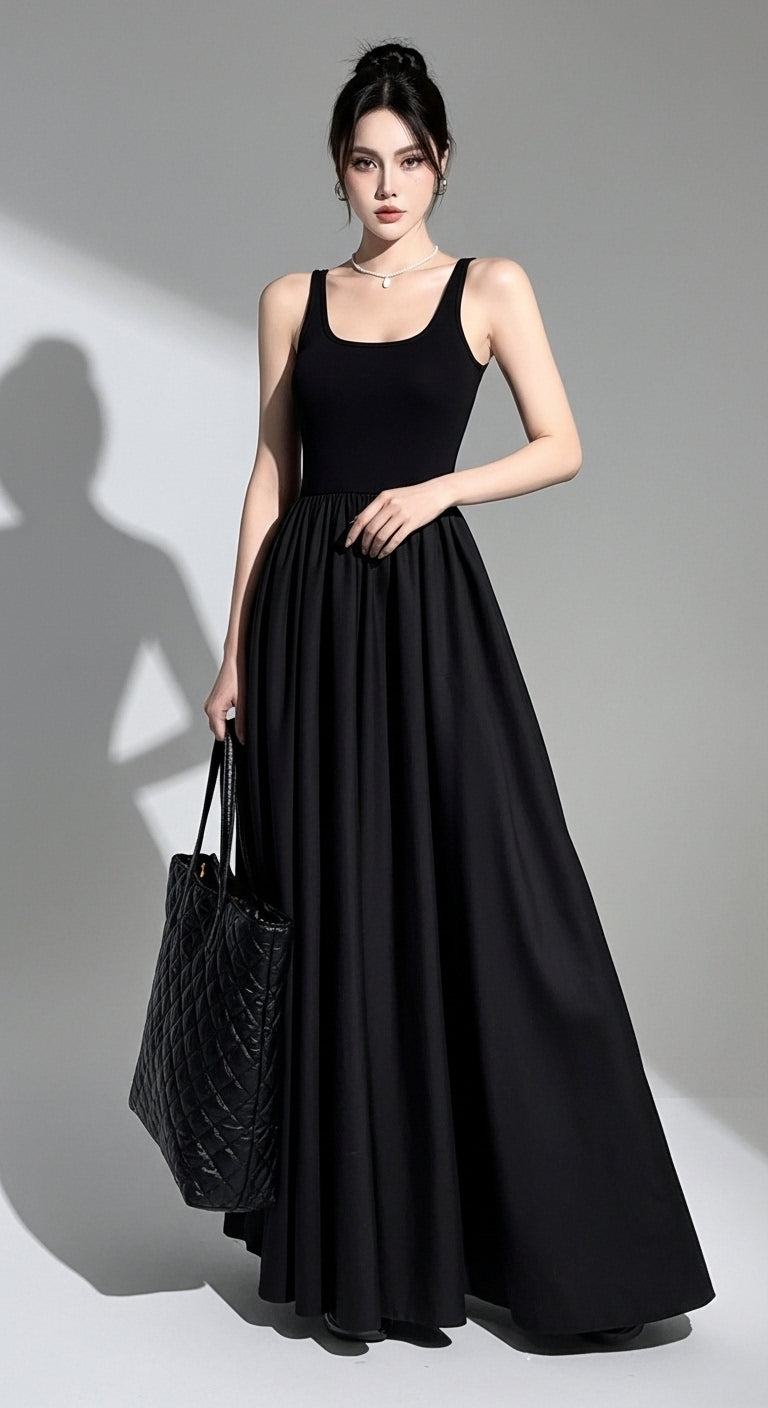 Claire A-Line Black Dress