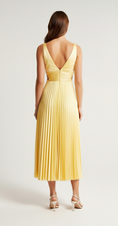 Alessia Pleated Backless Dress