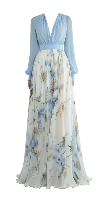 Valentina Printed Maxi Dress