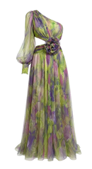 Lyra Off-Shoulder Mesh Dres