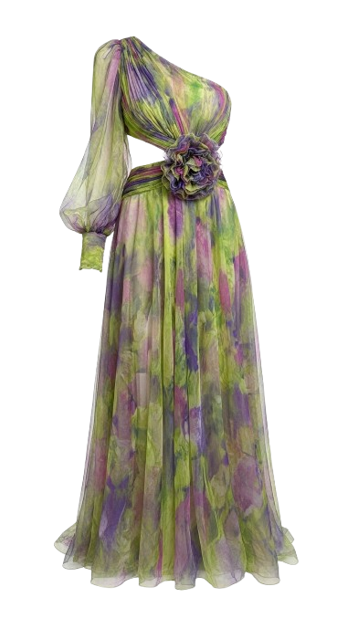 Lyra Off-Shoulder Mesh Dres