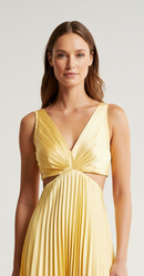 Alessia Pleated Backless Dress