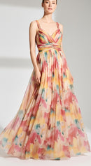 Selina Mesh Print Dress