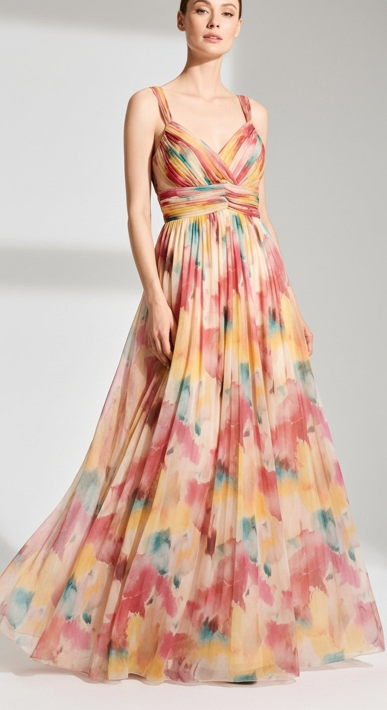 Selina Mesh Print Dress