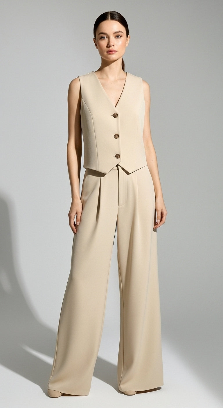 Lea Elegant Two-Piece Pants Set