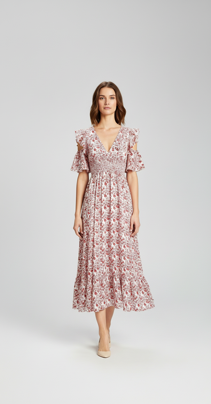 Ivy Irregular Floral Dress