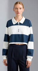 Arielle Rainbow Polo Sweatshirt