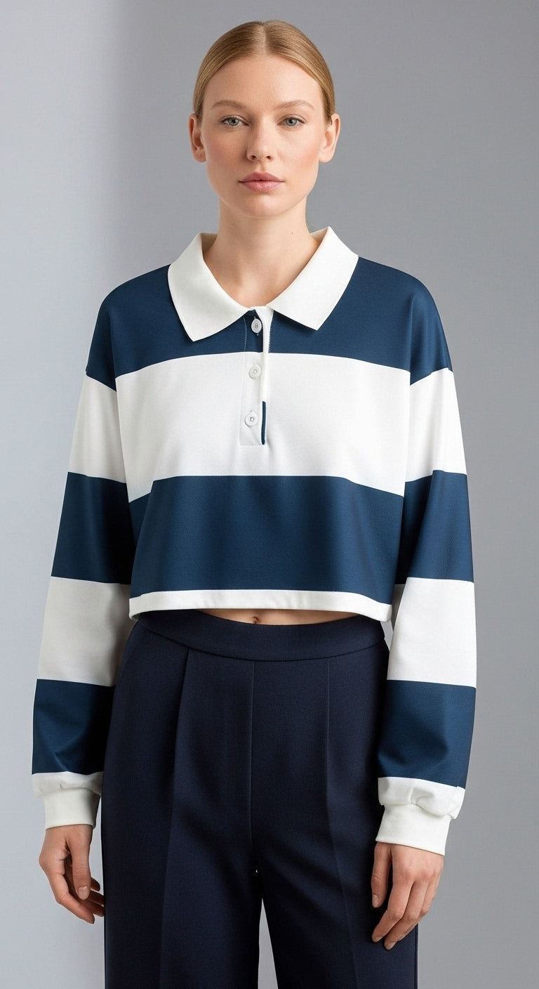 Arielle Rainbow Polo Sweatshirt