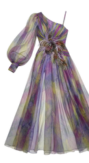 Lyra Off-Shoulder Mesh Dres