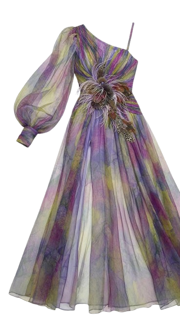 Lyra Off-Shoulder Mesh Dres