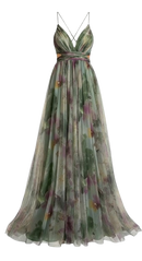 Selina Mesh Print Dress