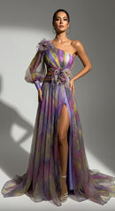 Lyra Off-Shoulder Mesh Dres