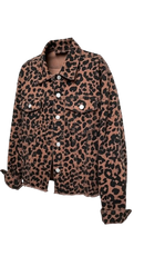 Siena Leopard Denim Jacket