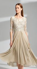 Eveline Lace Chiffon Evening Dress