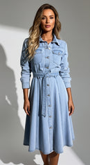 Maris Denim Shirt Dress