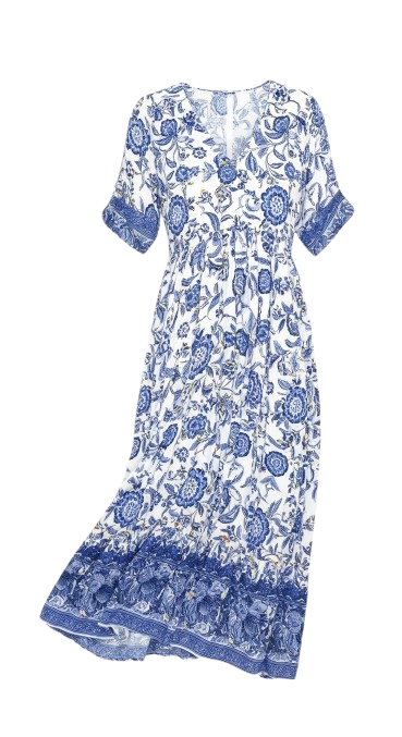 Alina Tie-Dye Maxi Dress